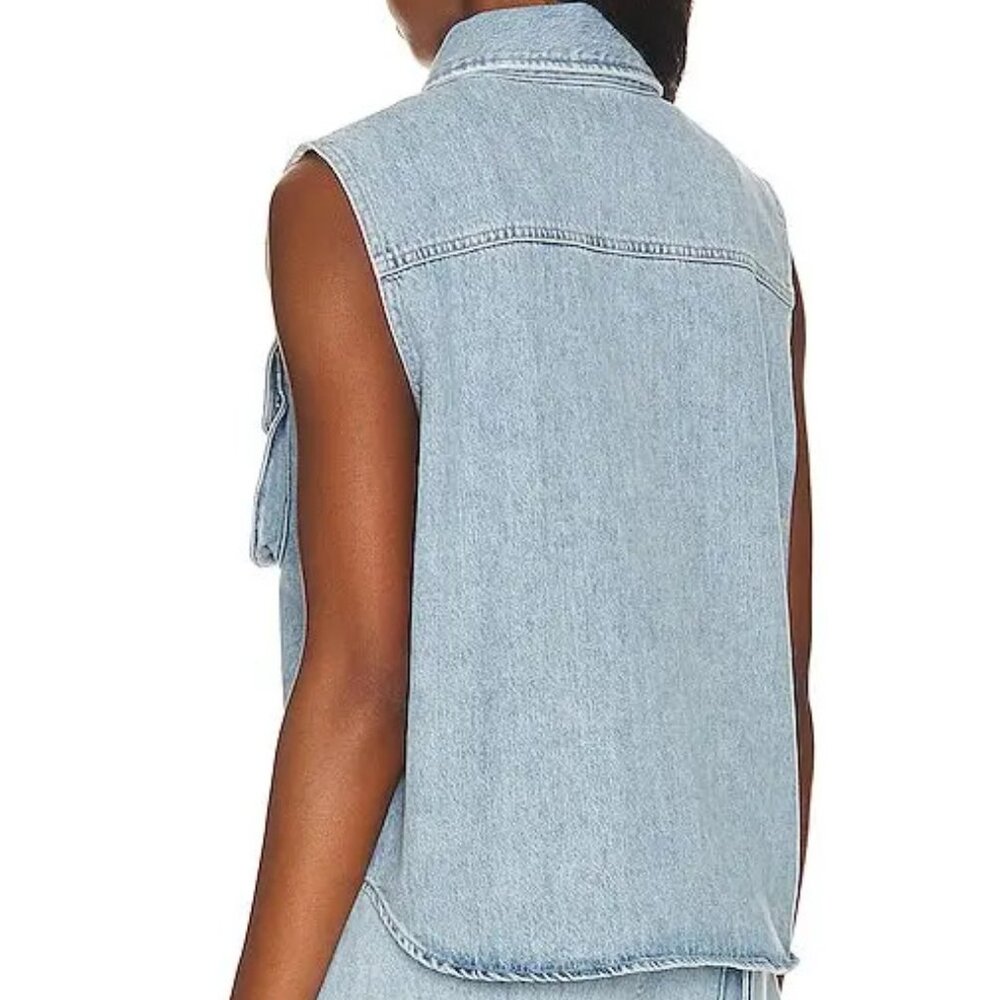 NWOT AGOLDE hadley sleeveless shirt (M) - Picture 6 of 12